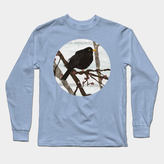 Blackbird Long Sleeve T-Shirt by KatherineBlowerDesigns